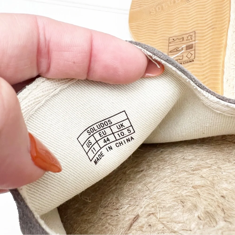 Soludos Suede Espadrille Slip On Sneaker